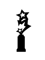 Silhouette of Cup stars
