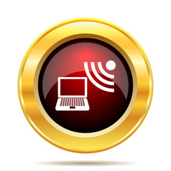 Wireless laptop icon