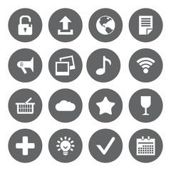 Flat icons for web and mobile