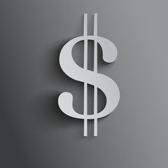 Currency background with dollar symbol