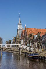 Obraz premium Bridge across the main canal in Sloten