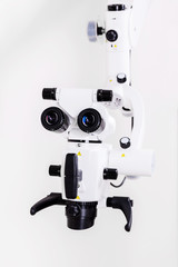 The image of the professional medical laboratory microscope