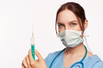 Krankenschwester mit Stethoskop