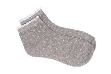Kid's socks isolated.