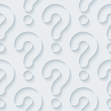 White paper with outline extrude effect. Abstract 3d seamless background. Halftone vector EPS10.
