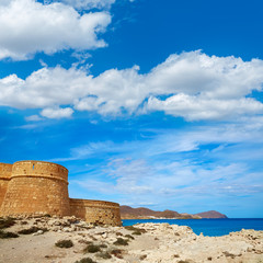 Almeria Cabo de Gata fortress Los Escullos beach