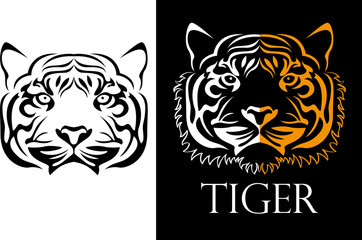 tattoo tiger logotype