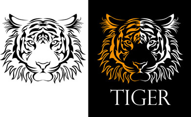 tattoo tiger logotype