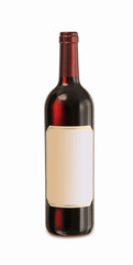 Glasflasche mit blanco Etikett