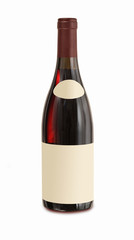 Glasflasche mit blanco Etikett