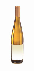Glasflasche mit blanco Etikett