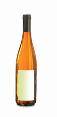 Glasflasche mit blanco Etikett