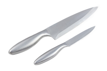 Photo of two kitchen knifes - small and big