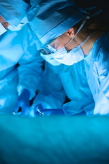 Surgery team in the operating room