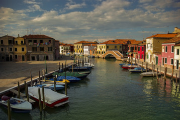 Fototapeta na wymiar Murano - Venetian beautiful island of art glass