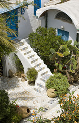 The inner courtyard of the House of mufti in Sidi Bou Said