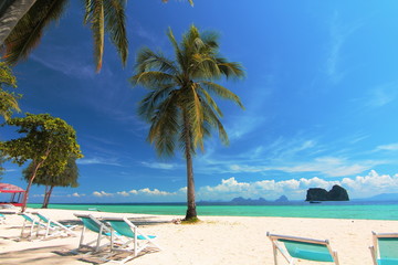 Paradise beach at trang Thailand