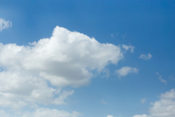 beautiful clouds on a blue sky
