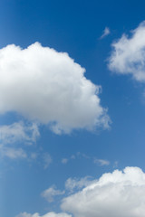 beautiful clouds on a blue sky