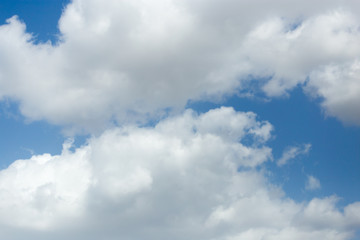 beautiful clouds on a blue sky