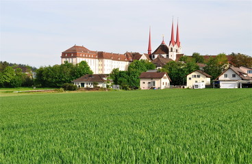 Dorf Muri mit Benediktinerkloster