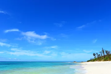 Foto op Canvas 美しい沖縄のビーチと夏空 © sunabesyou