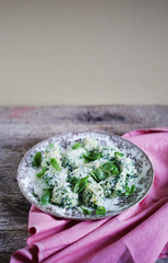Spinach ricotta dumplings with basil and parmesan cheese