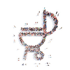 people in the shape of barbecue.