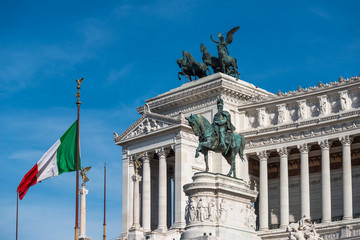 Obraz premium Das Monumento Nazionale a Vittorio Emanuele II in Rom, Vittoriano