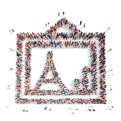 people in the shape of pictures