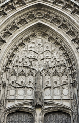 Arte gótico, portada de la catedral de Beauvais, Francia