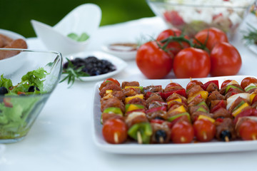 Delicious shishkebabs