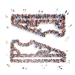 people in the shapeof Sneakers.