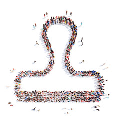 people in the shape of a paint roller.