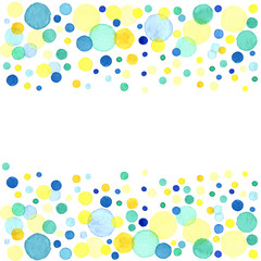 Abstrackt background with colorful watercolor circles.