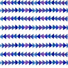 Fototapeta premium Seamless background with colorful watercolor triangles