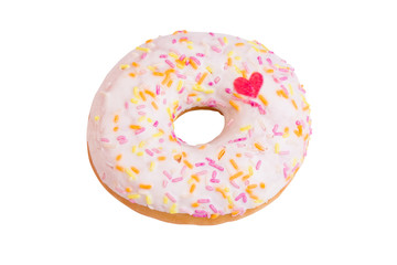 Donut isolated on white background