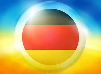 Germany Flag Sunny Bright