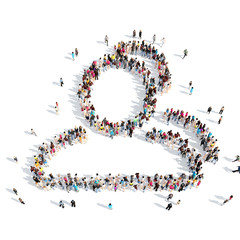 people in the shape of a man.