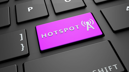 hotspot purple keyboard
