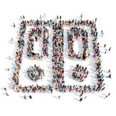 people in the shape of a folder.