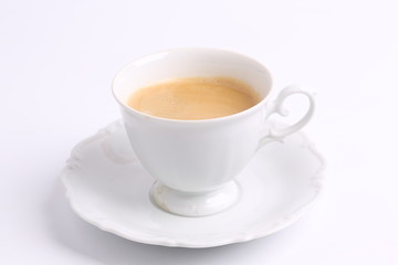 Fototapeta premium coffee white mug isolated on white background ceramic china chicory