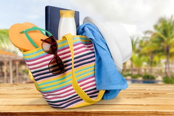Vacations, Summer, Beach Bag.