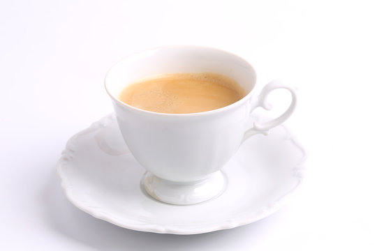 coffee white mug isolated on white background ceramic china chicory
