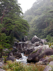 霧の昇仙峡（しょうせんきょう）