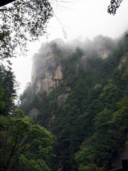 昇仙峡・霧の覚円峰（かくえんぼう）