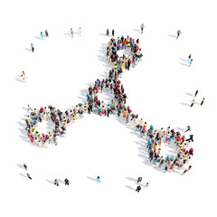 people in the shape of a graph.