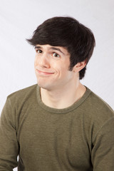 Fototapeta premium Handsome man smiling a happy smile