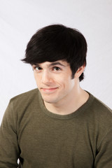 Fototapeta premium Handsome man smiling a happy smile