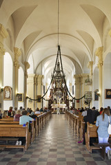 Church of the Holy Trinity in Hlybokaye. Belarus